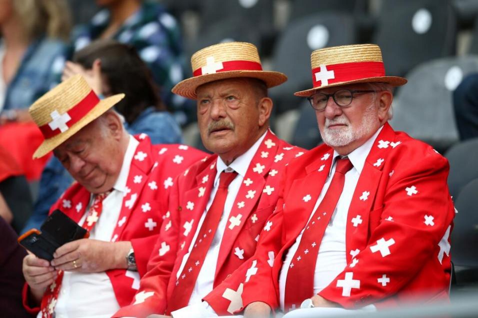Swiss football fans